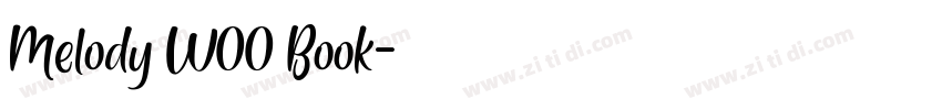 Melody W00 Book字体转换